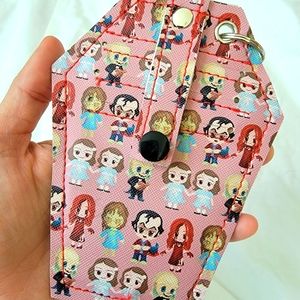 Hand made horror card and change wallet